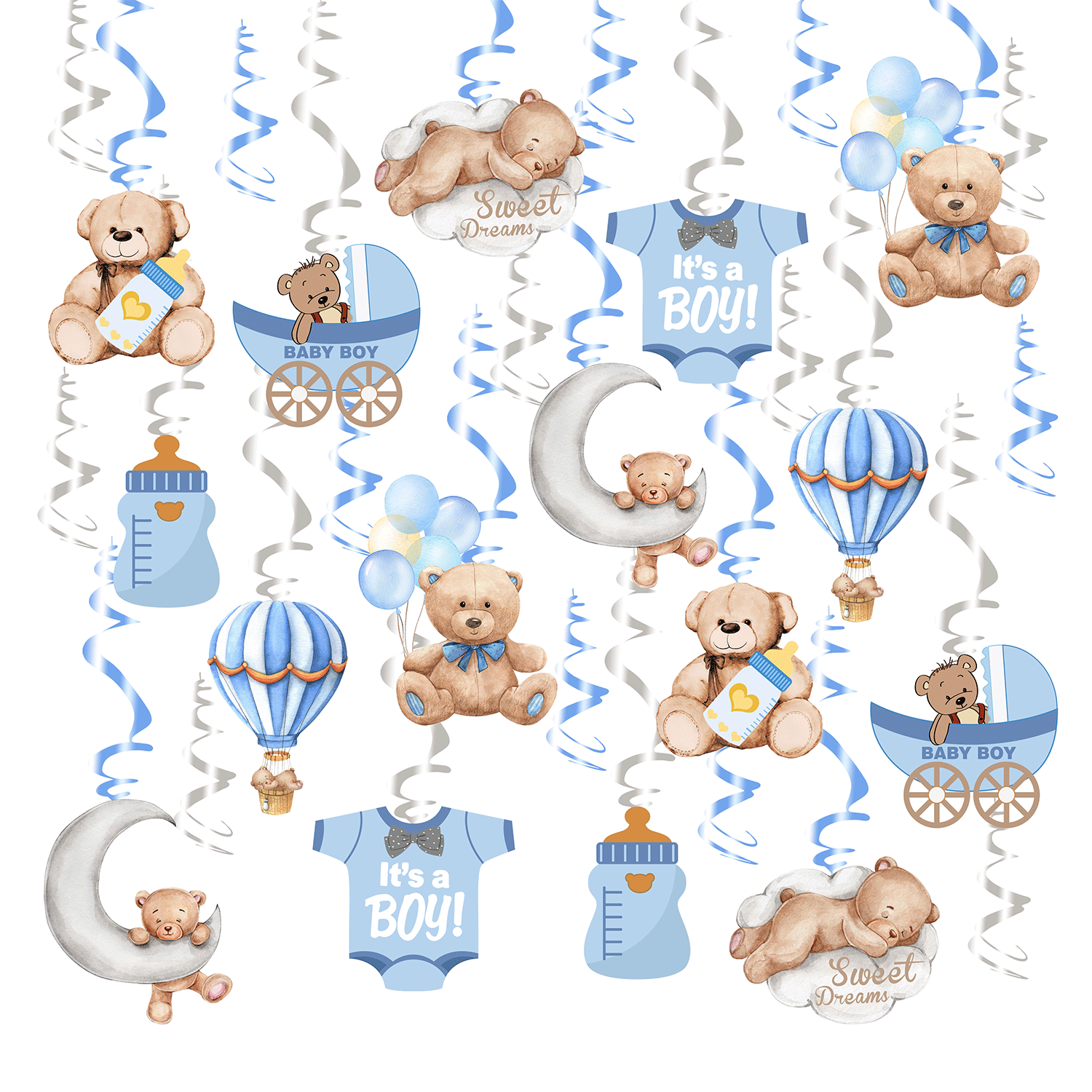 Party Hanging Swirls