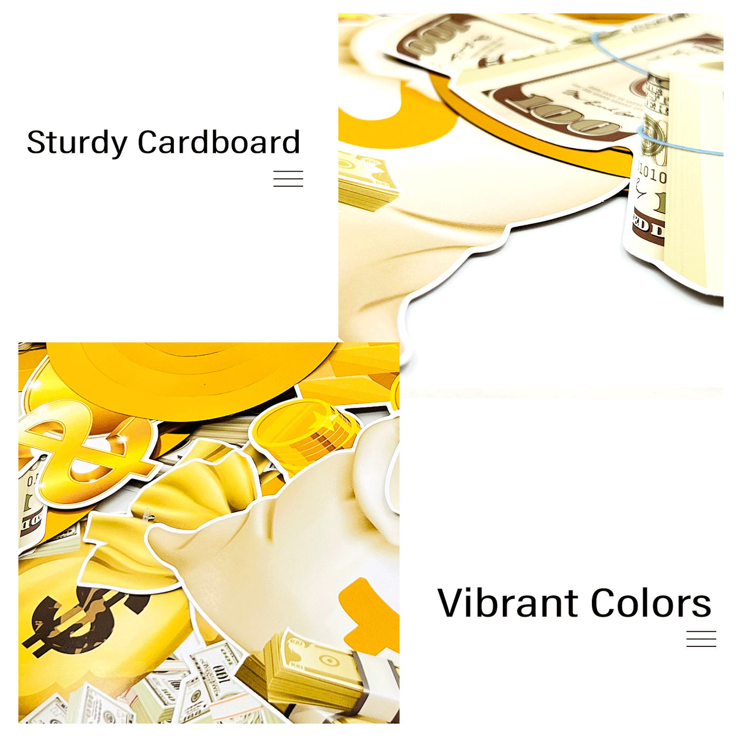 Money Birthday Party Decorations Ceiling Swirls(30Pcs Fully-Assembled). Money Theme Gold Hanging Decorations Party Supplies Dollar Bill Cash Hanging Swirls for Adults Birthday Casino Party