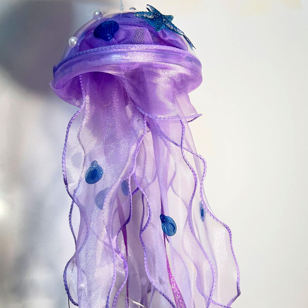 Seasons Stars SSDecor Jellyfish Lamp Led Lantern Decorations for Nursery Birthday Gift | Ocean Theme Décor | Purple Hanging Jelly Fish Light for Bedroom Little Mermaid Birthday Party Baby Shower