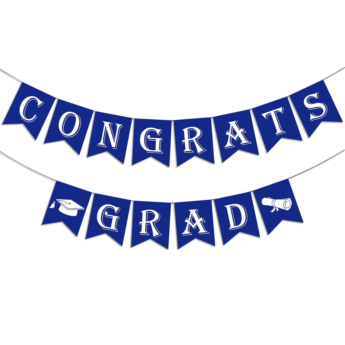 2026 Congrats Grad Banner with Graduation Cap Sign(Assembled) Class of 2026 Graduation Party Supplies Congratulation Grad Garland to Celebrate