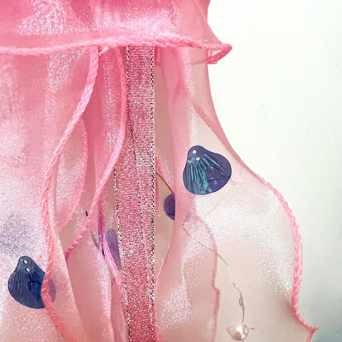 Seasons Stars SSDecor Jellyfish Lamp Led Lantern Decorations for Nursery Birthday Gift | Ocean Theme Décor | Pink Hanging Jelly Fish Light for Bedroom Little Mermaid Birthday Party Baby Shower